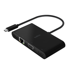 Adaptateur multiport avec ports USB-C 3.0, VGA et HDMI 4K